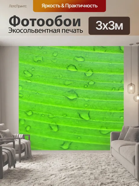 Фотообои Зеленый лист банан