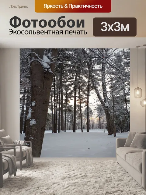 Фотообои Зимний пейзаж