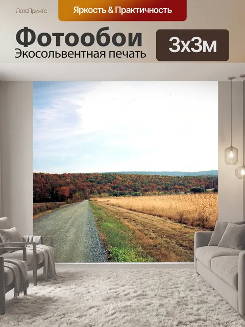 Фотообои Осень страна Road