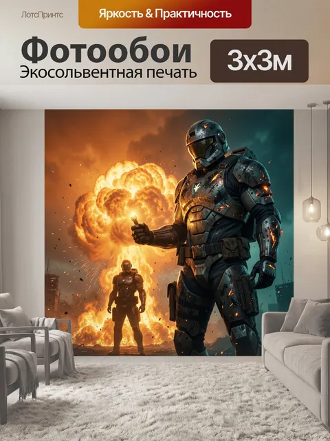 300 × 300 см · Экосольвентная печать