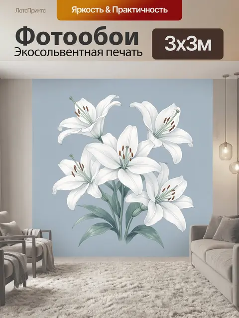 300 × 300 см · Экосольвентная печать