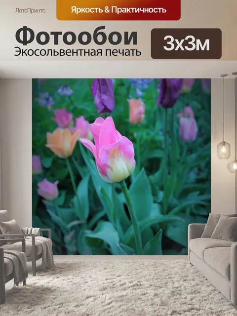 Фотообои Розовый