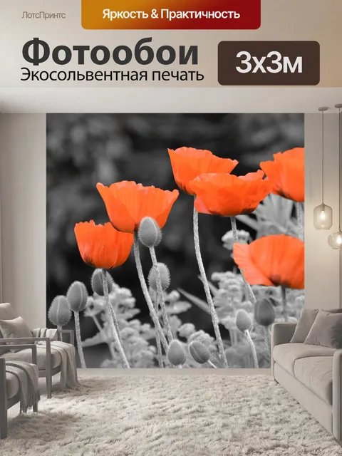 Фотообои маки