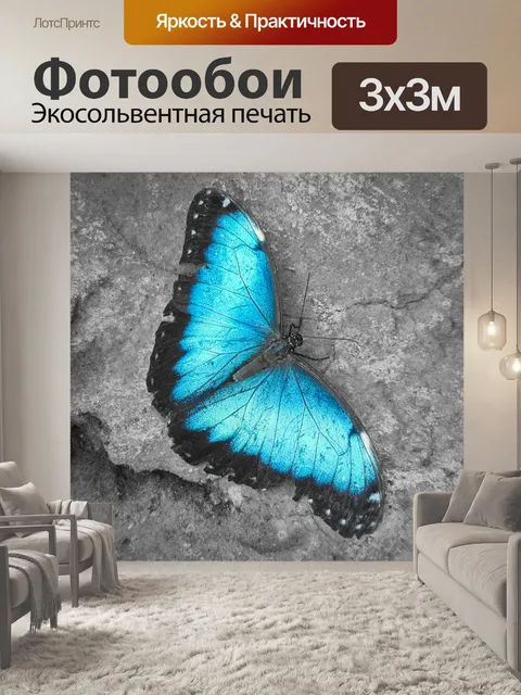 Фотообои Бабочка Морфо