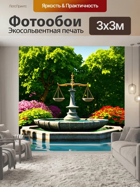 Фотообои создайте изображение весов правосудия