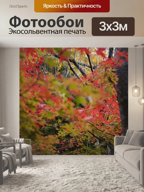 Фотообои Осенние листья