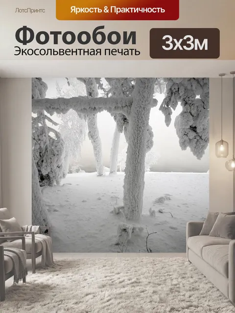 Фотообои Снег