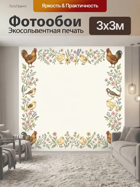 300 × 300 см · Экосольвентная печать