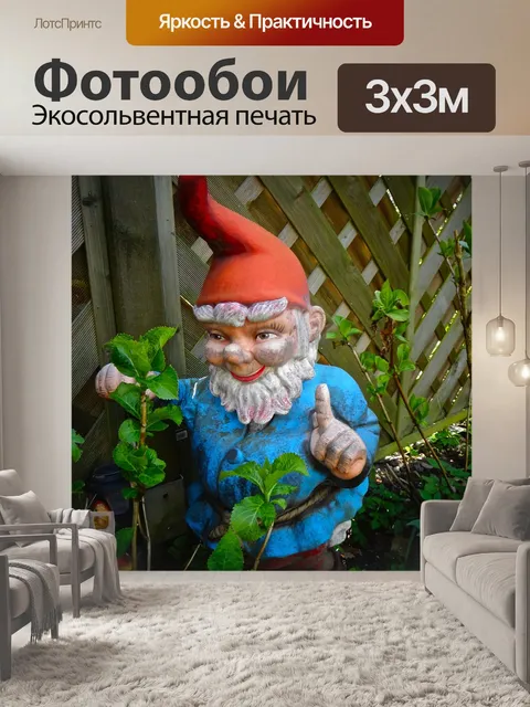 Фотообои Сад gnome
