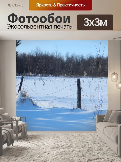 Фотообои Мой двор зимой (4)