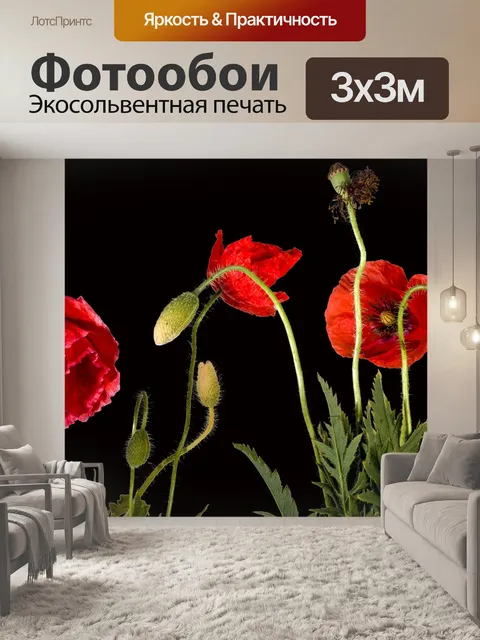 Фотообои Маки