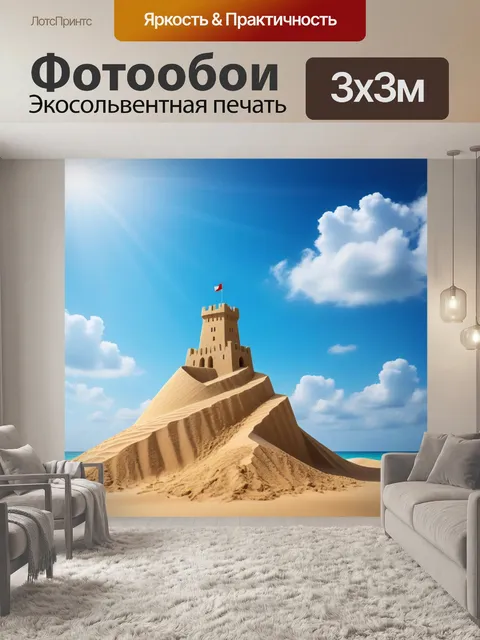 Фотообои песчаная башня, достигающая до неба