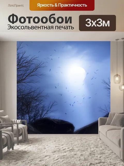 Фотообои Поток лунного света