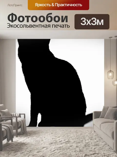 Фотообои Силуэт кошки