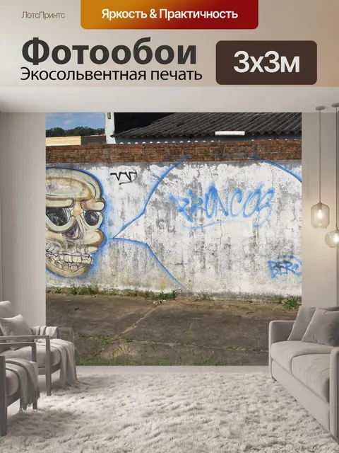 Фотообои Граффити на городской стене