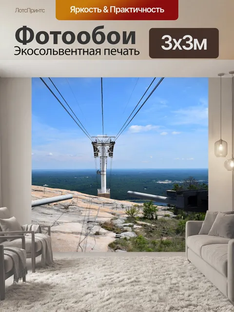 Фотообои Каменный сад Парк Кабельный лифт