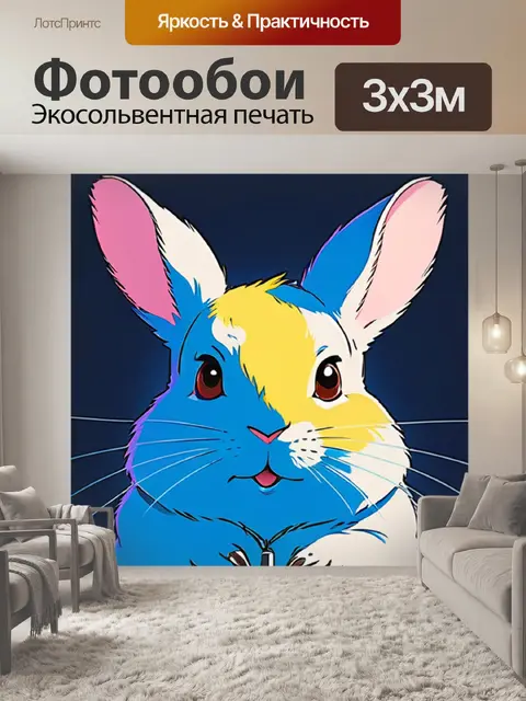 Фотообои шиншилла минимализм