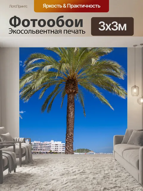 Фотообои Пальма и море
