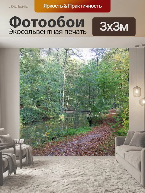 Фотообои Падение леса и потока