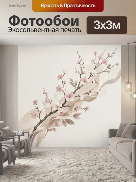 300 × 300 см · Экосольвентная печать