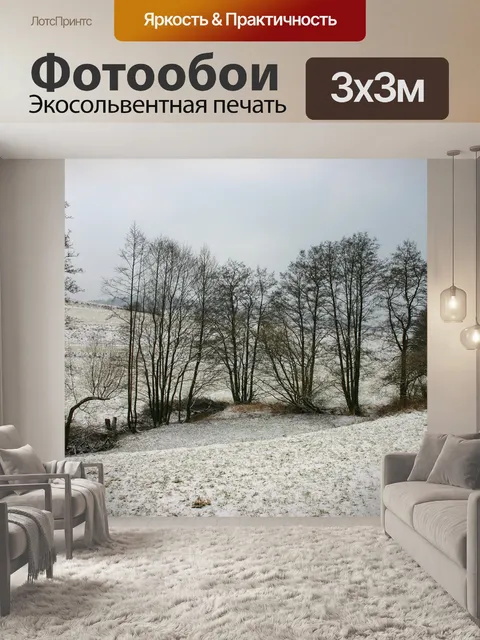 Фотообои Снег