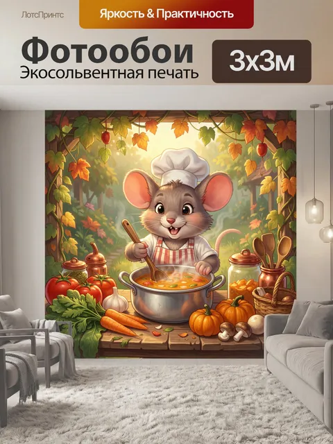 300 × 300 см · Экосольвентная печать