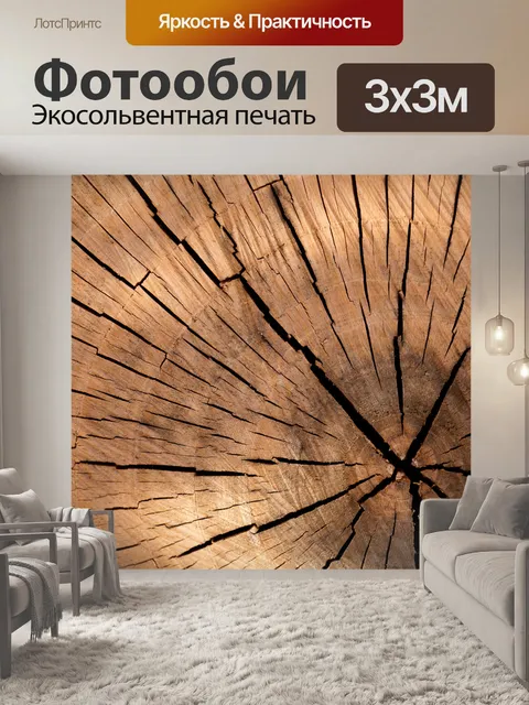 Фотообои Текстура пень
