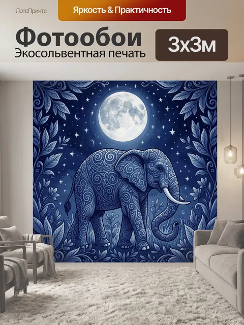 300 × 300 см · Экосольвентная печать