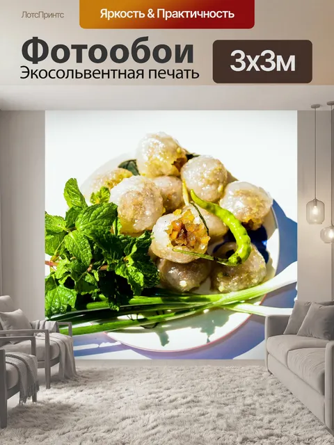 Фотообои Тайская десертная еда, уличная еда, саку