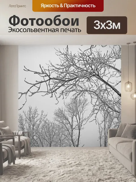 Фотообои Заснеженные деревья