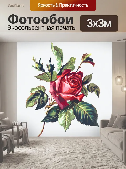 Фотообои Цветы винтаж искусство старый