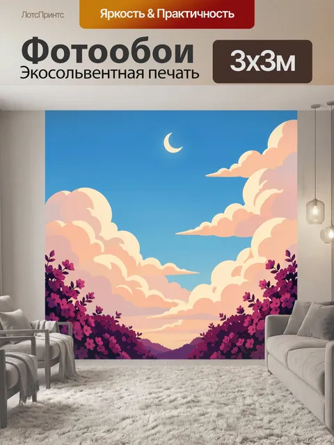 300 × 300 см · Экосольвентная печать