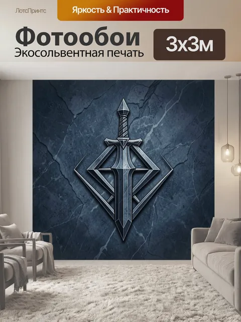 300 × 300 см · Экосольвентная печать