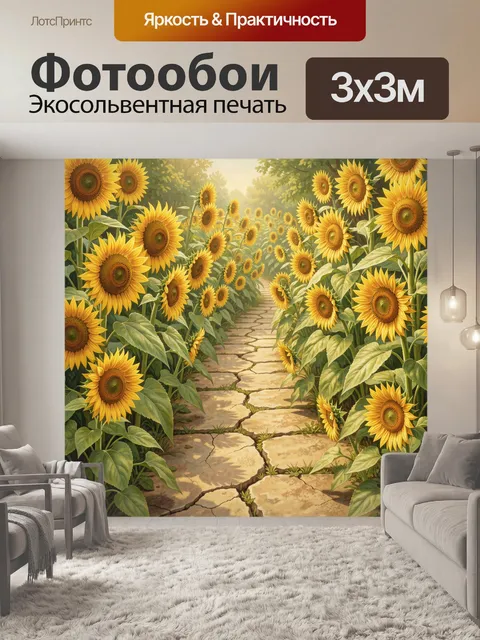 300 × 300 см · Экосольвентная печать