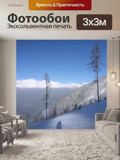 Фотообои Лыжный склон