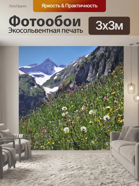 Фотообои Полевые цветы