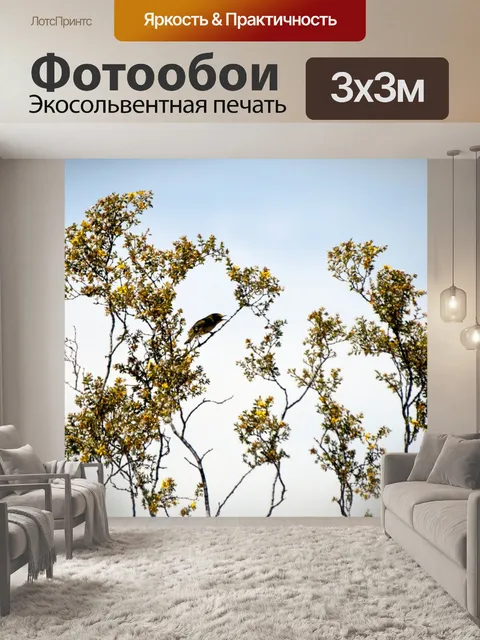Фотообои Птица петь в дереве