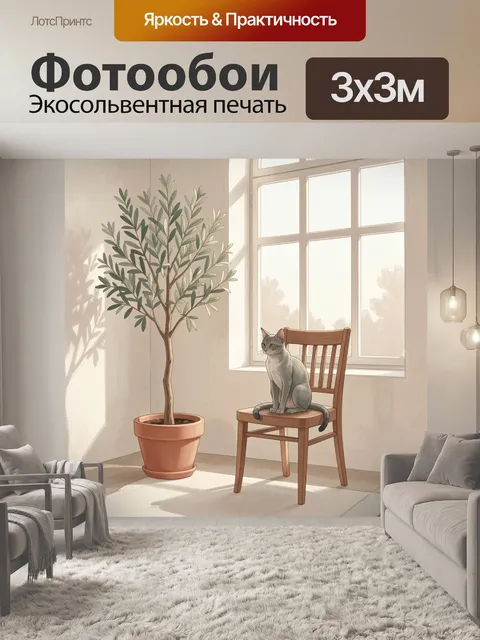 300 × 300 см · Экосольвентная печать