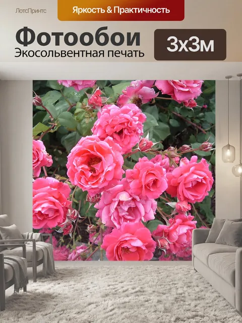 Фотообои Розовый