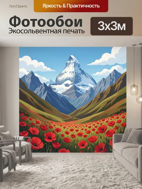 300 × 300 см · Экосольвентная печать