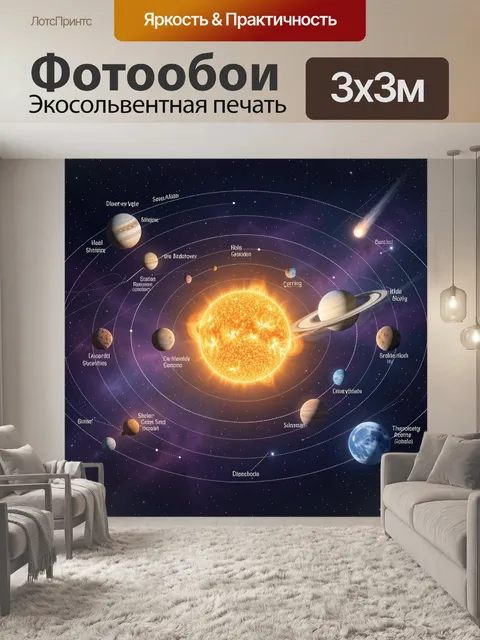 Фотообои Солнечная система и космос