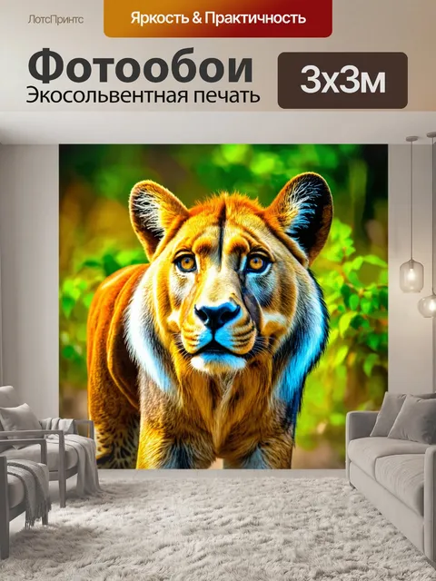 Фотообои животные в художественном стиле