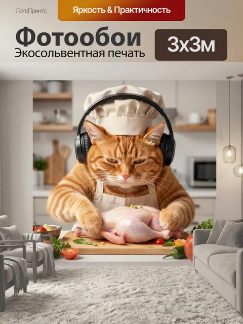 300 × 300 см · Экосольвентная печать