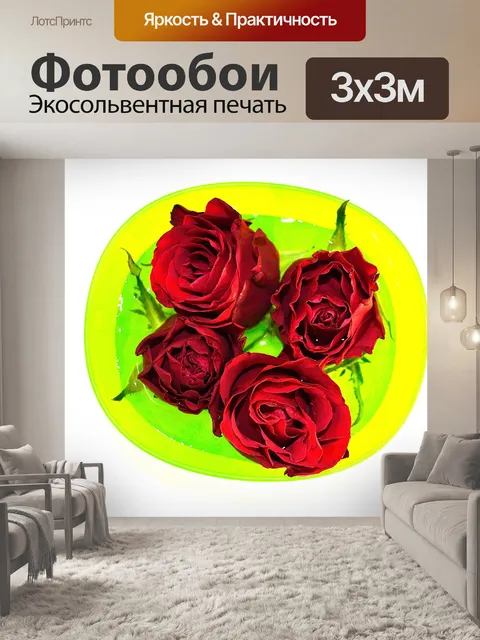 Фотообои Роза - фон