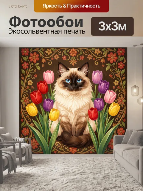 300 × 300 см · Экосольвентная печать