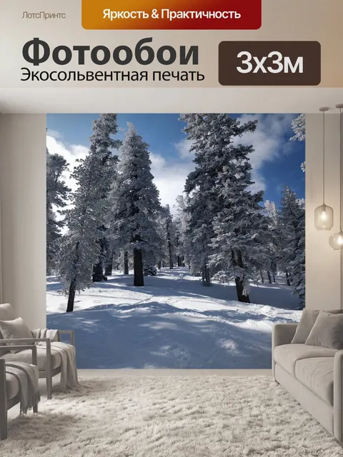 Фотообои Снег