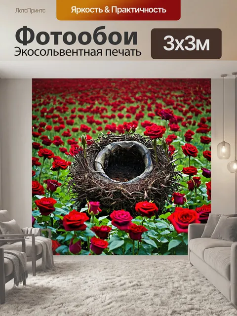 Фотообои розы в стиле фэнтези