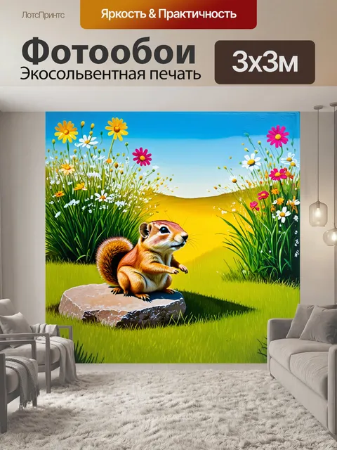 Фотообои нежный весенний день на лужайке