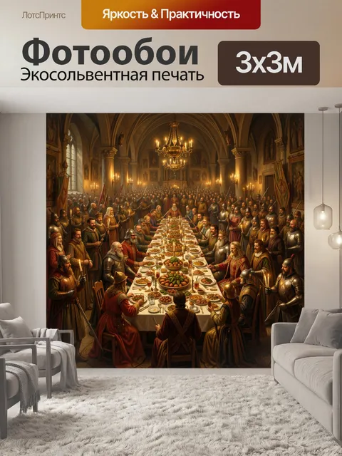 300 × 300 см · Экосольвентная печать