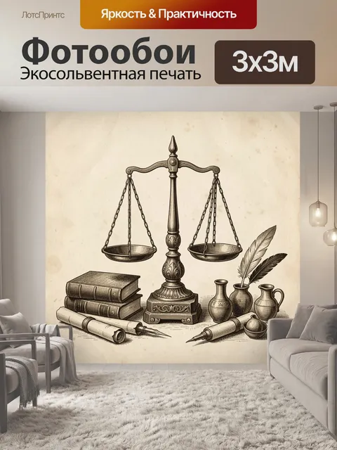 Фотообои Символ правосудия и знаний